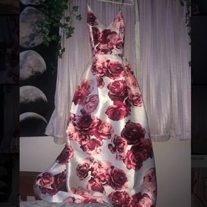 floral silky dress